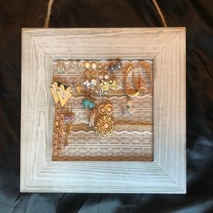 Vintage Picture Frame Earring Holder